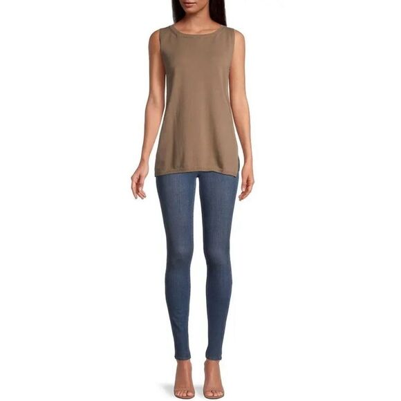 Max Mara Leisure Nastie Sleeveless Sweater in Mastice (Taupe) NWT Size Large - Picture 2 of 11